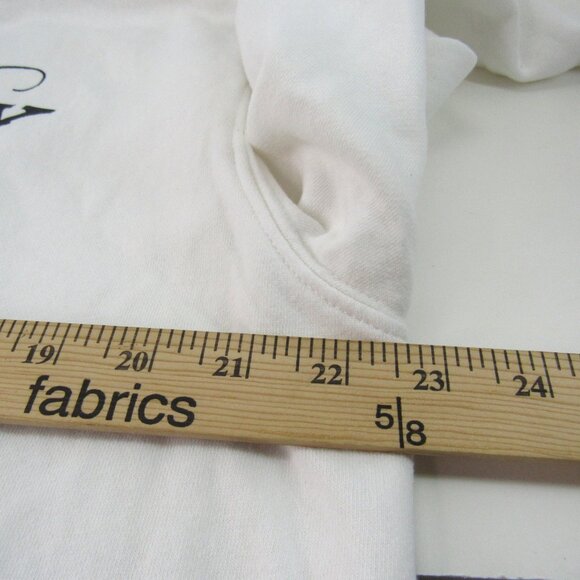 Love For Humanity Women's White Fleece Graphic Design Whiskey Sweat Shirt Size L - Picture 6 of 12